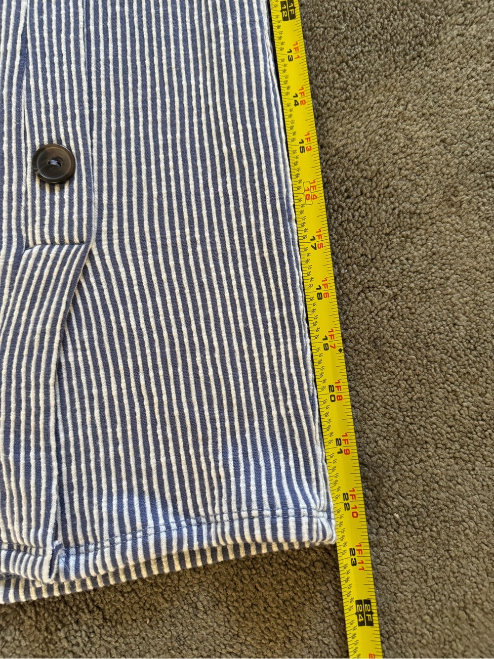 Caution To The Wind Blue & White Striped Midi Button Dress - Picture 5 of 5